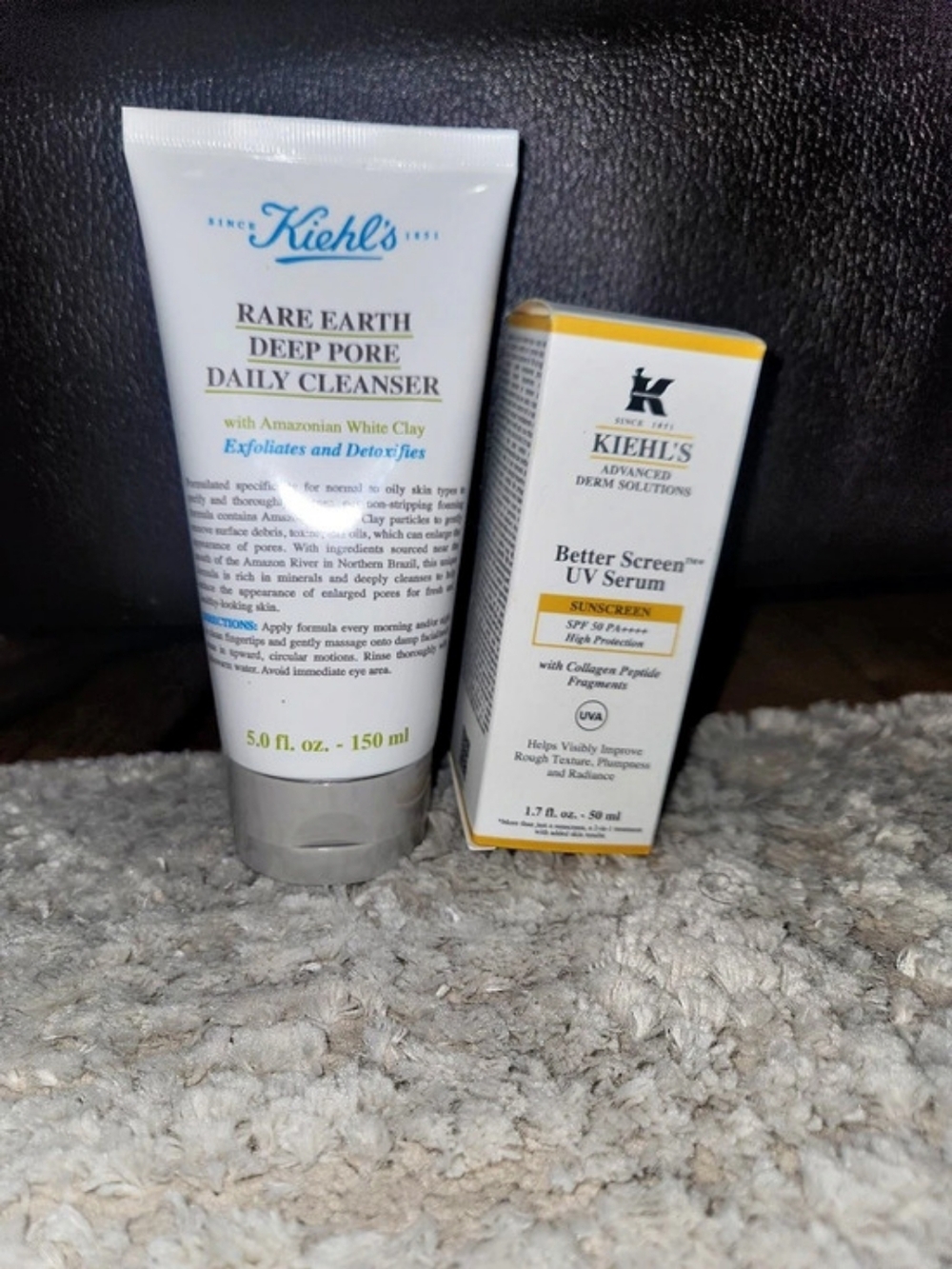 Kiehl’s Skincare Duo – Cleanser + SPF Serum ✨